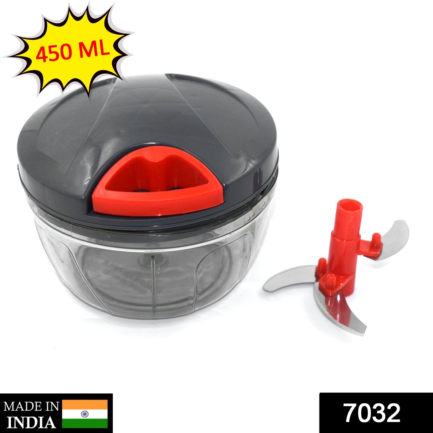 7032 K 450 Ml Grey Chopper used in all kinds of places like household kitchens for chopping and cutting purposes and all. 7032 K 450 Ml Grey Chopper used in all kinds of places like household kitchens for chopping and cutting purposes and all.